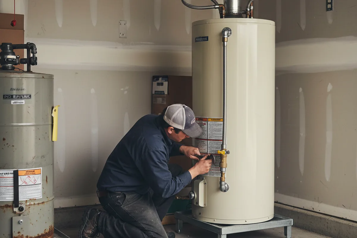Water heater and shutoff valve replacement in Apple Grove